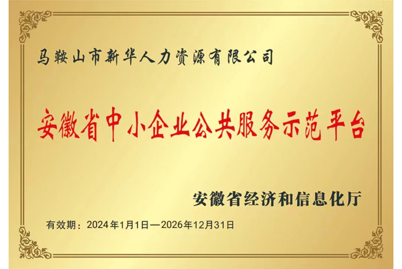 安徽省中小企業公共服務示范平臺